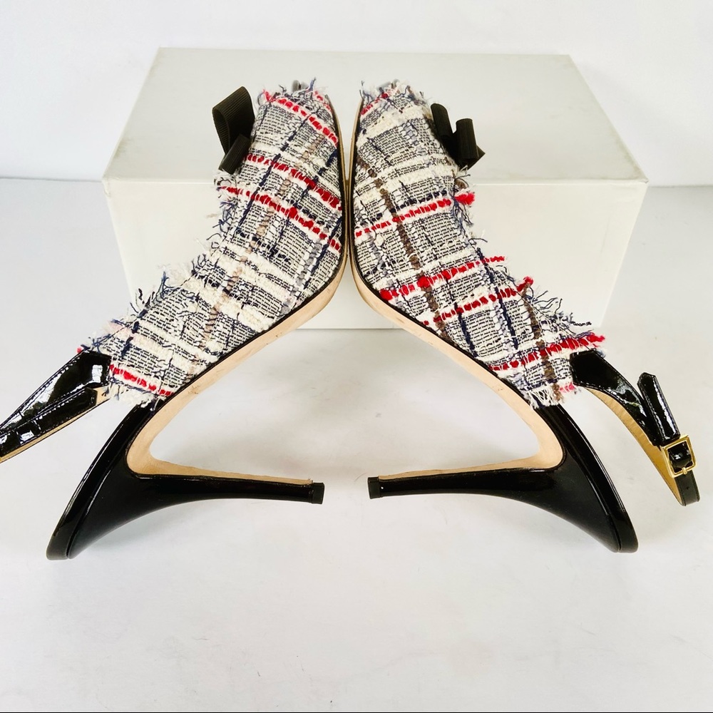 Kate Spade black white tweed heels  8 - Picture 4 of 15